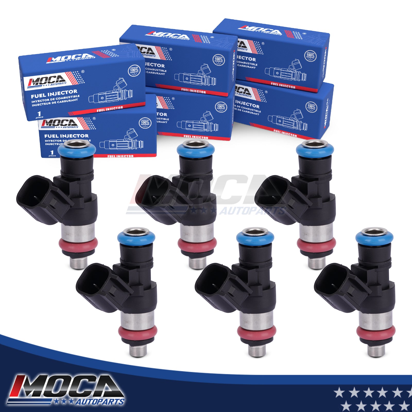 MOCA 6x Fuel Injectors FJ1000 Fit for 2008-2015 Mazda CX-9 3.7L
