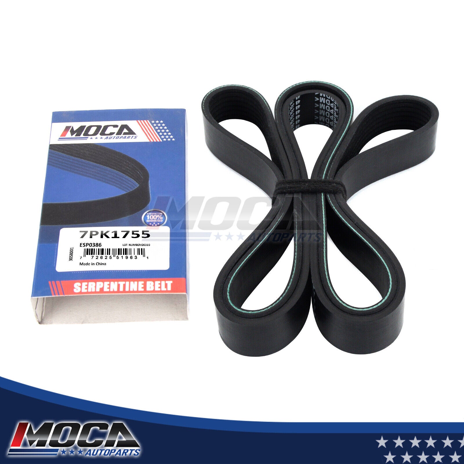 MOCA 7PK1755 EPDM Serpentine Belt Fits 2004-2008 Acura TSX  2007-2009 –  MocaAutoParts