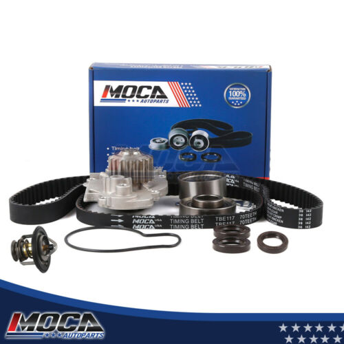 MOCA Timing Belt Kit Water Pump Thermostat for 1992-1996 Honda Prelude 2.4L