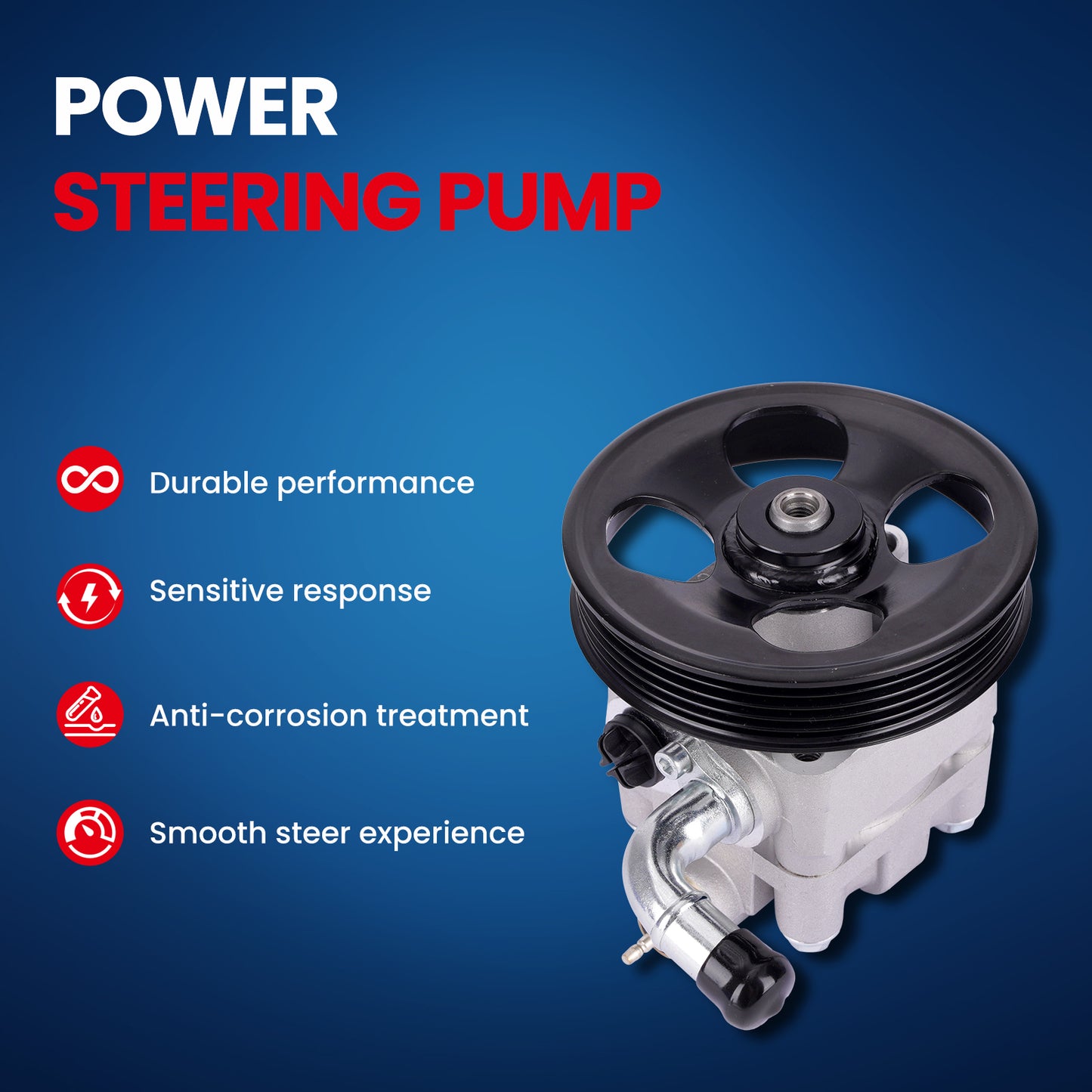 Bomba de dirección asistida MOCA compatible con Subaru Baja 2.5L 2003-2006 y Subaru Legacy 2.5L 2000-2004 y Subaru Outback 2.5L 2000-2004