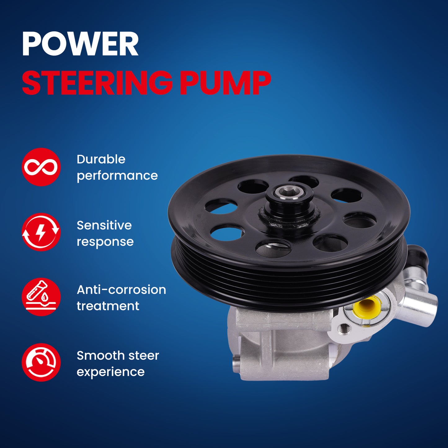 Bomba de dirección asistida MOCA compatible con Ford E-350 y E-450 (2011-2019, 5,4 L y 6,8 L)