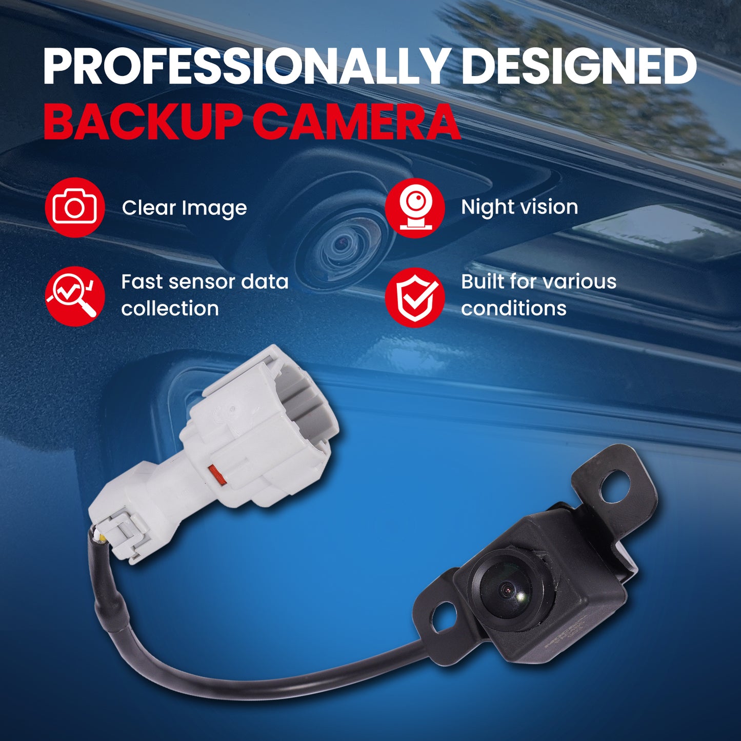 MOCA 590-485 Rear Park Assist Camera Fit for 2012-2017 Hyundai Veloster 1.6L