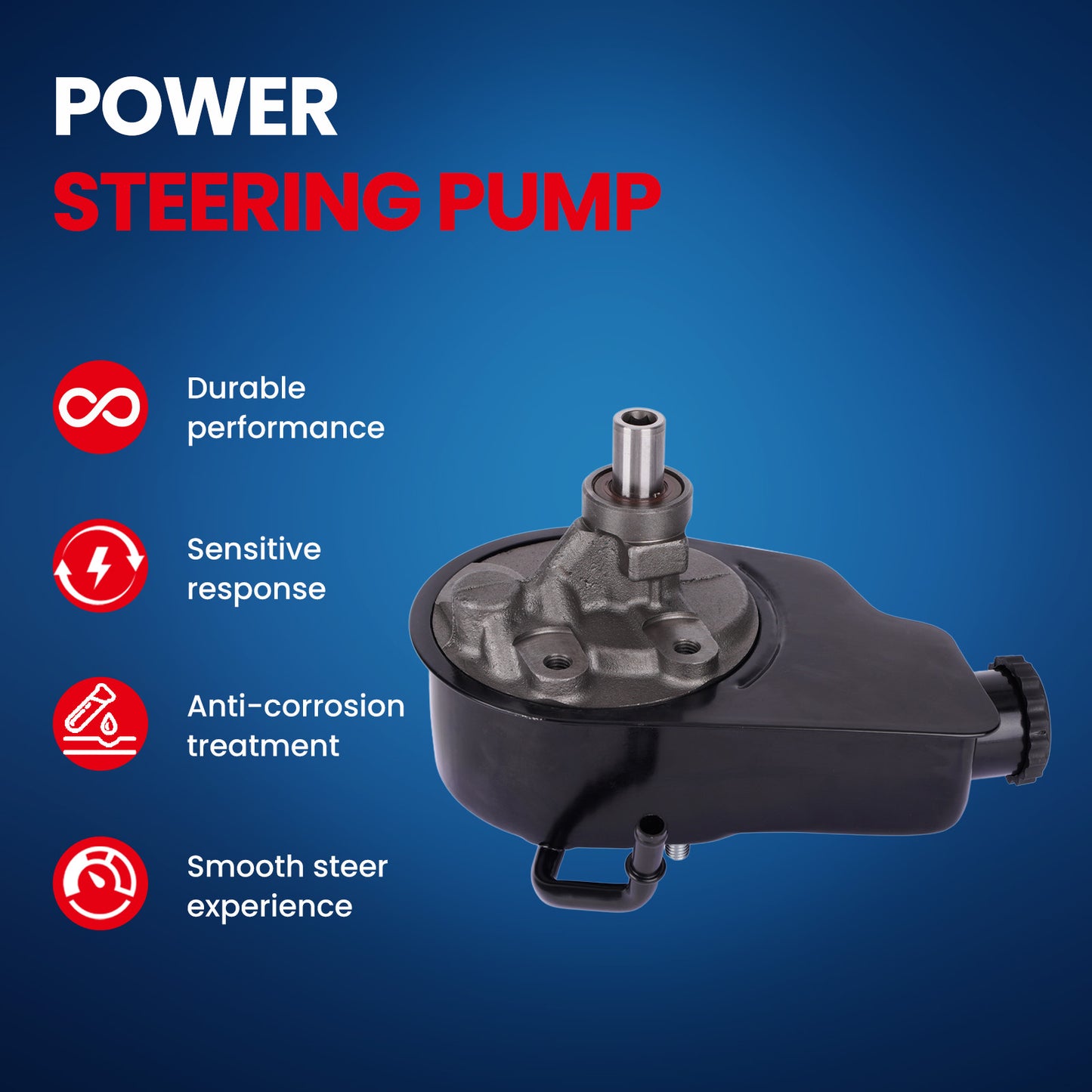 Bomba de dirección asistida MOCA compatible con Cadillac Escalade 5.3L 6.0L (2002-2003) y Chevrolet Silverado 1500 4.3L 4.8L 5.3L 6.0L (1999-2006) y GMC Yukon 6.0L (2001-2003)