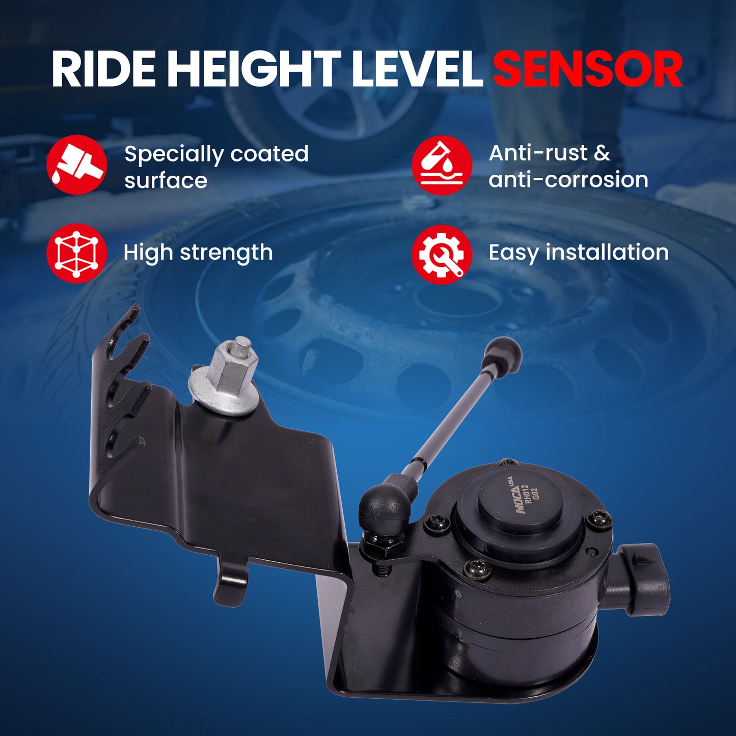 MOCA 926-786 Front Left Ride Leveling Height Sensor Fit for 2006-2011 Buick Lucerne 3.8L 4.6L & 2006-2011 Cadillac DTS 4.6L