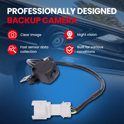 MOCA 590-169 Front Rear Park Assist Camera Fit for 2010-2015 Hyundai Sonata 2.4L & 2011-2015 Hyundai Sonata 2.0L & 2015 Hyundai Sonata 1.6L & 2010 Hyundai Sonata 3.3L