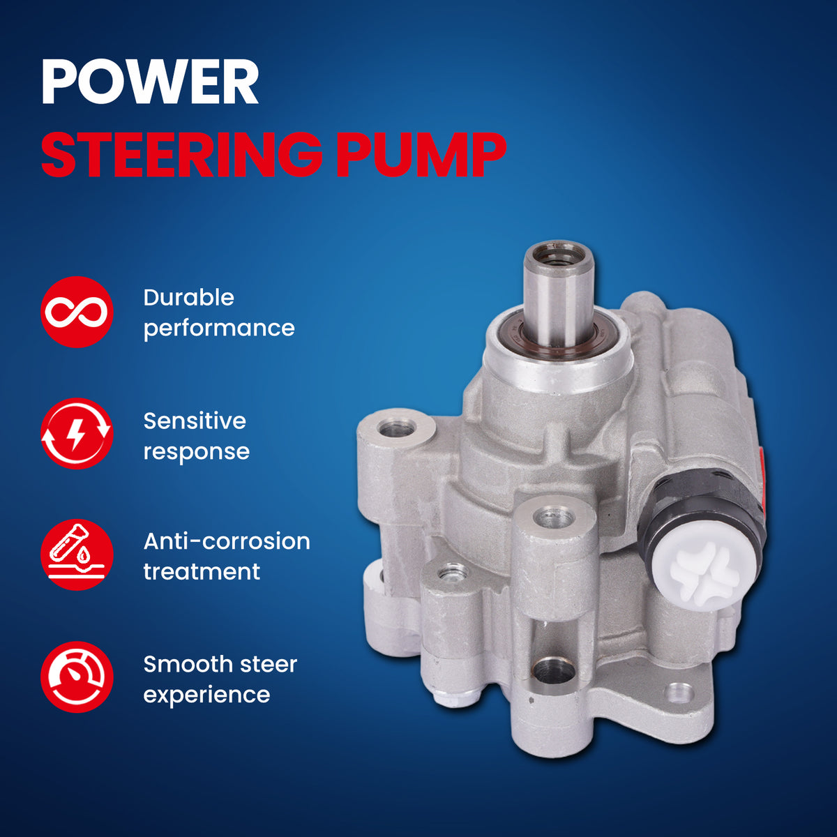 MOCA Power Steering Pump Fit for 2011-2012 Ram 1500 3.7L 4.7L