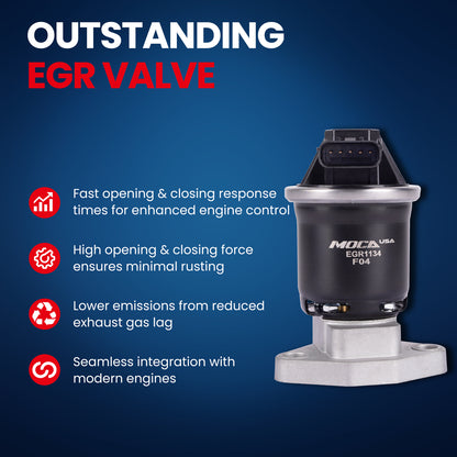MOCA EGV1134 EGR Valve Fit for 2010-2013 Acura MDX 3.7L & 2008-2012 Honda Accord 3.5L & 2008-2020 Honda Odyssey 3.5L