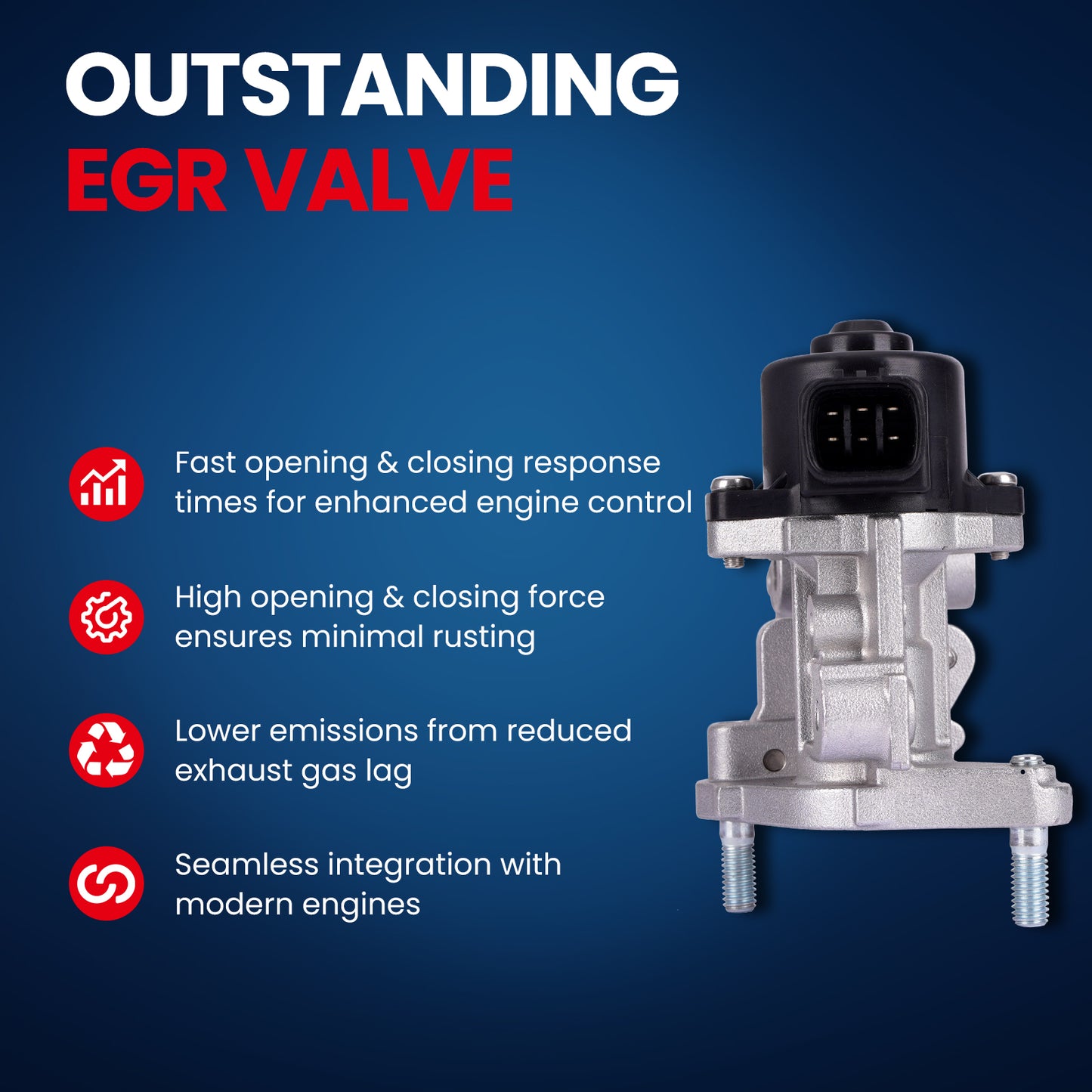 Válvula EGR MOCA EGV1235 compatible con Lexus CT200h 1.8L (2011-2017) y Toyota Prius V 1.8L (2012-2018)