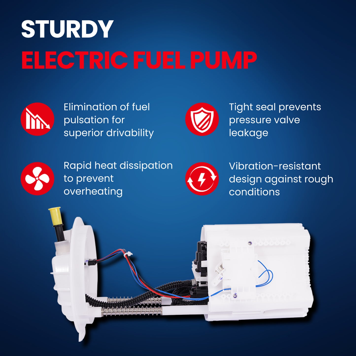 MOCA E7219M Fuel Pump Module Assembly for 2007-2011 Dodge Nitro 3.7L 4.0L & 2008-2012 Jeep Liberty 3.7L