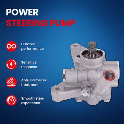 MOCA Power Steering Pump Fit for 1999-2003 Acura TL V6 3.2L & 2001-2003 Acura CL V6 3.2L & 2003-2004 Honda Pilot V6 3.5L