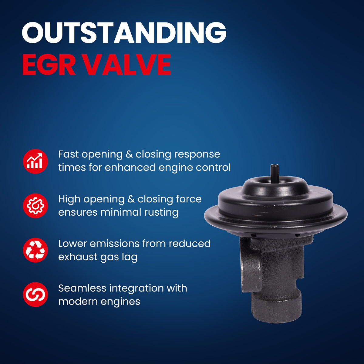 MOCA EGV671 EGR Valve Fit for 1998-2003 Ford Ranger 3.0L & 1998-2003 Mazda B3000 3.0L