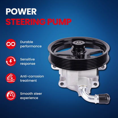 Bomba de dirección asistida MOCA compatible con Ford F-250 y F-350 Super Duty de 5,4 L (2008-2010)