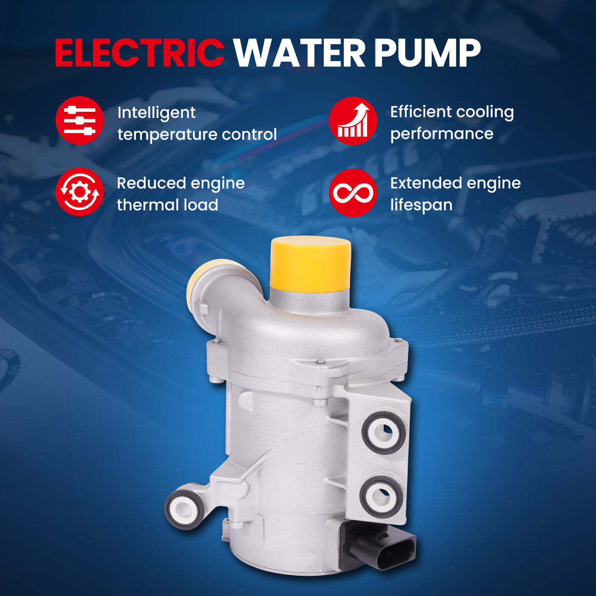 Bomba de agua eléctrica MOCA 115-2260 para BMW 328I 3.0L (2007-2013), BMW 128I 3.0L (2008-2013), BMW 328I XDRIVE 3.0L (2009-2013) y BMW Z4 3.0L (2006-2011)