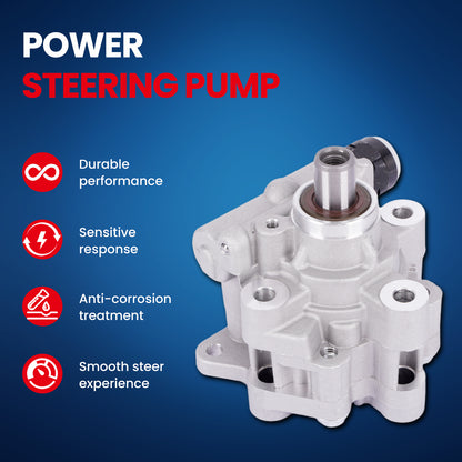 MOCA Power Steering Pump Fit for 2007-2012 Jeep Liberty 3.7L & 2007-2011 Dodge Nitro 3.7L