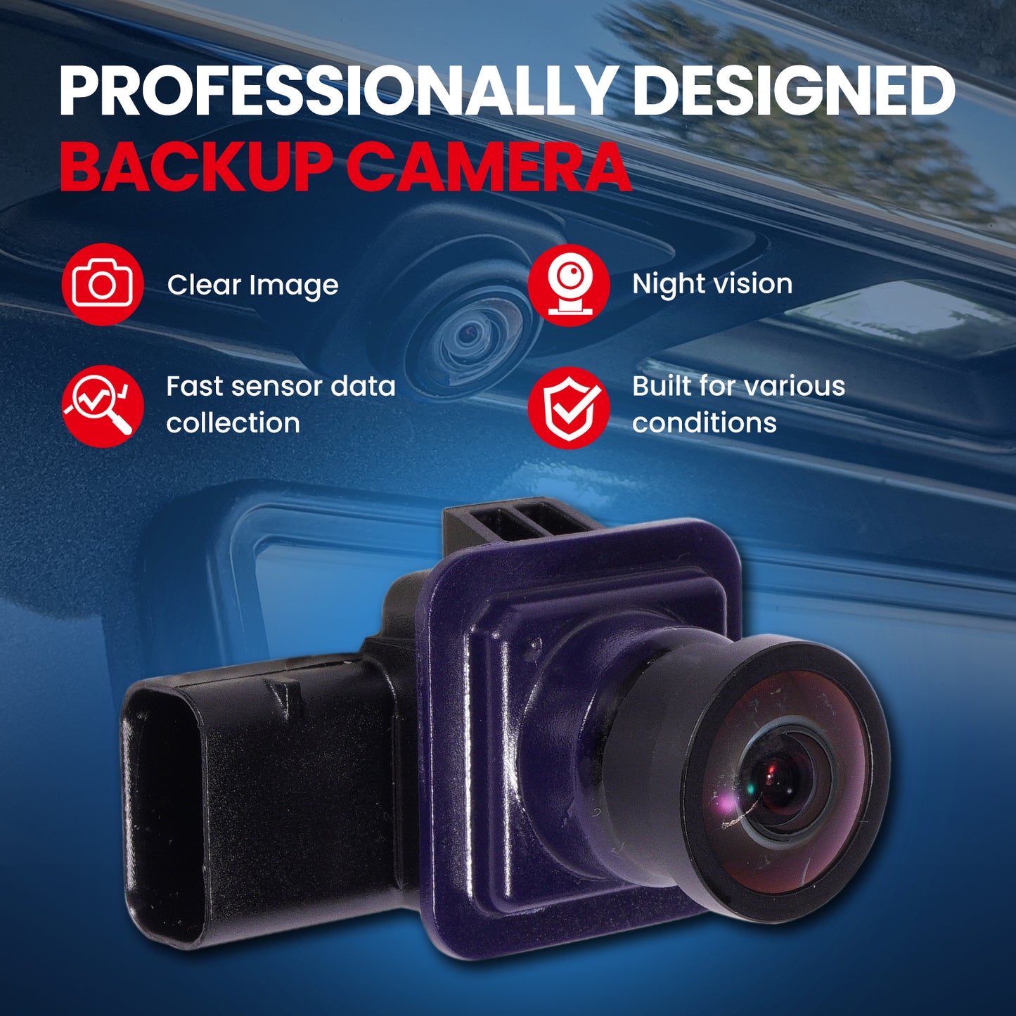 MOCA 590-419 Rear Park Assist Camera Fit for 2014-2016 Ford Escape 1.6L 2.0L 2.5L