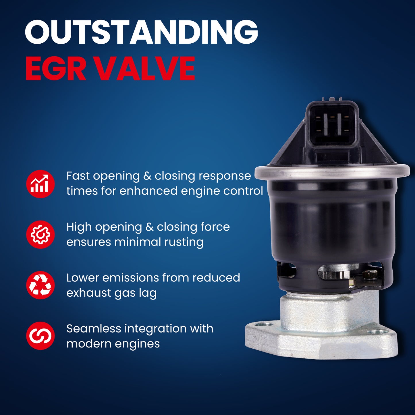 MOCA EGV658 EGR Valve Fit for 1997-1999 Acura CL V6 3.0L & 2001-2006 Acura MDX V6 3.5L & 1999-2008 Honda Odyssey V6 3.5L & 2004-2007 Saturn Vue V6 3.5L