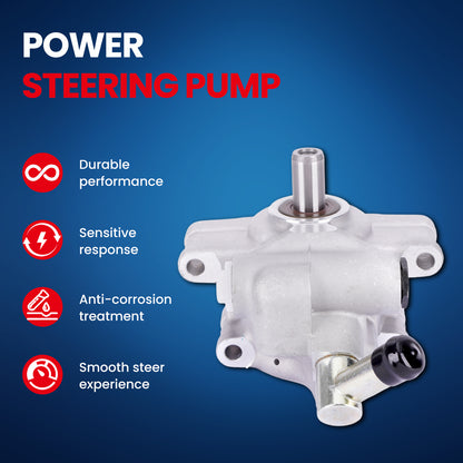 MOCA Power Steering Pump Fit for 2002-2006 Ford E-150 & 1999-2006 Ford Econoline & 1999-2007 Ford F-350