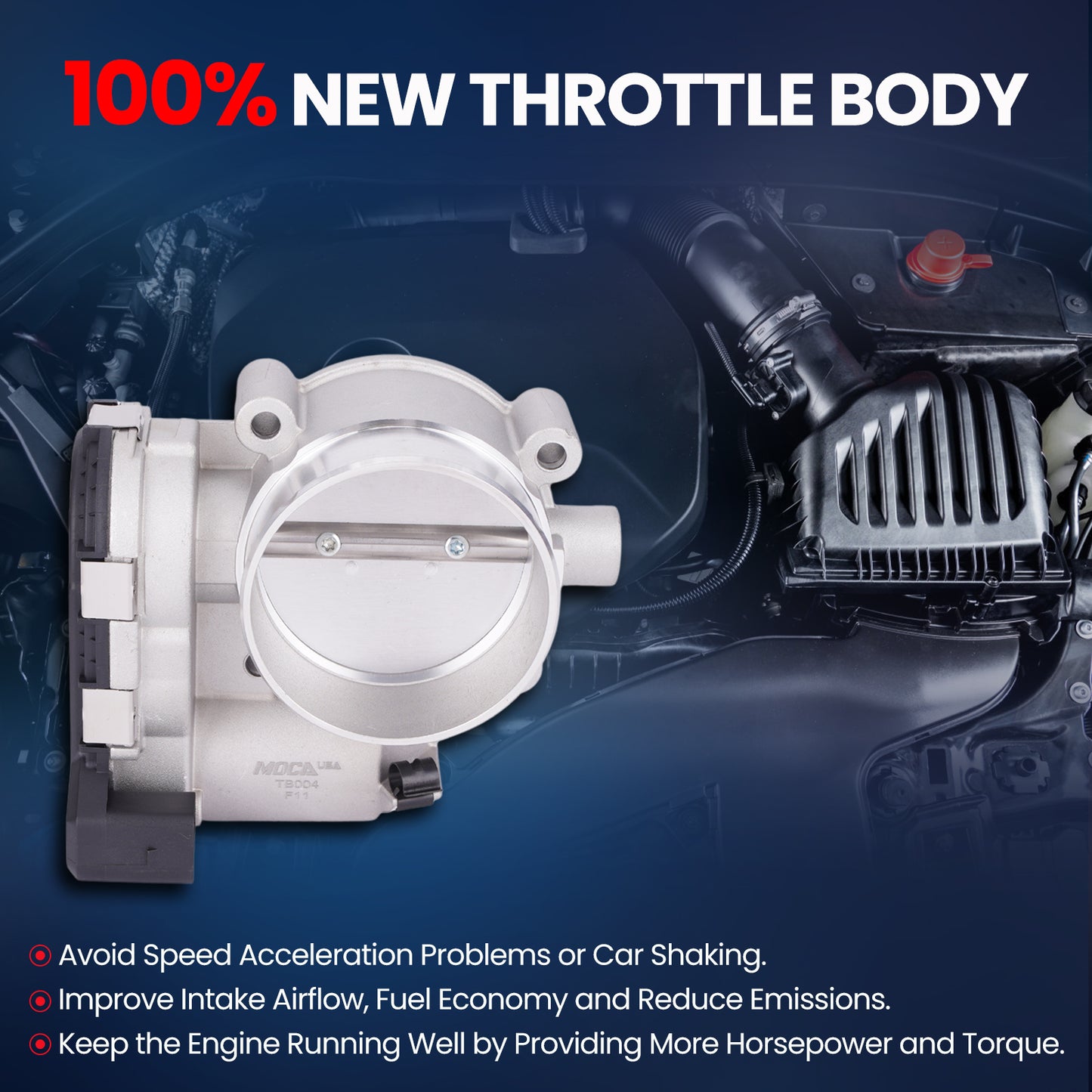 MOCA S20004 Throttle Body Fit for 2005-2008 Buick LaCrosse 3.6L & 2005-2007 Cadillac CTS STS 3.6L