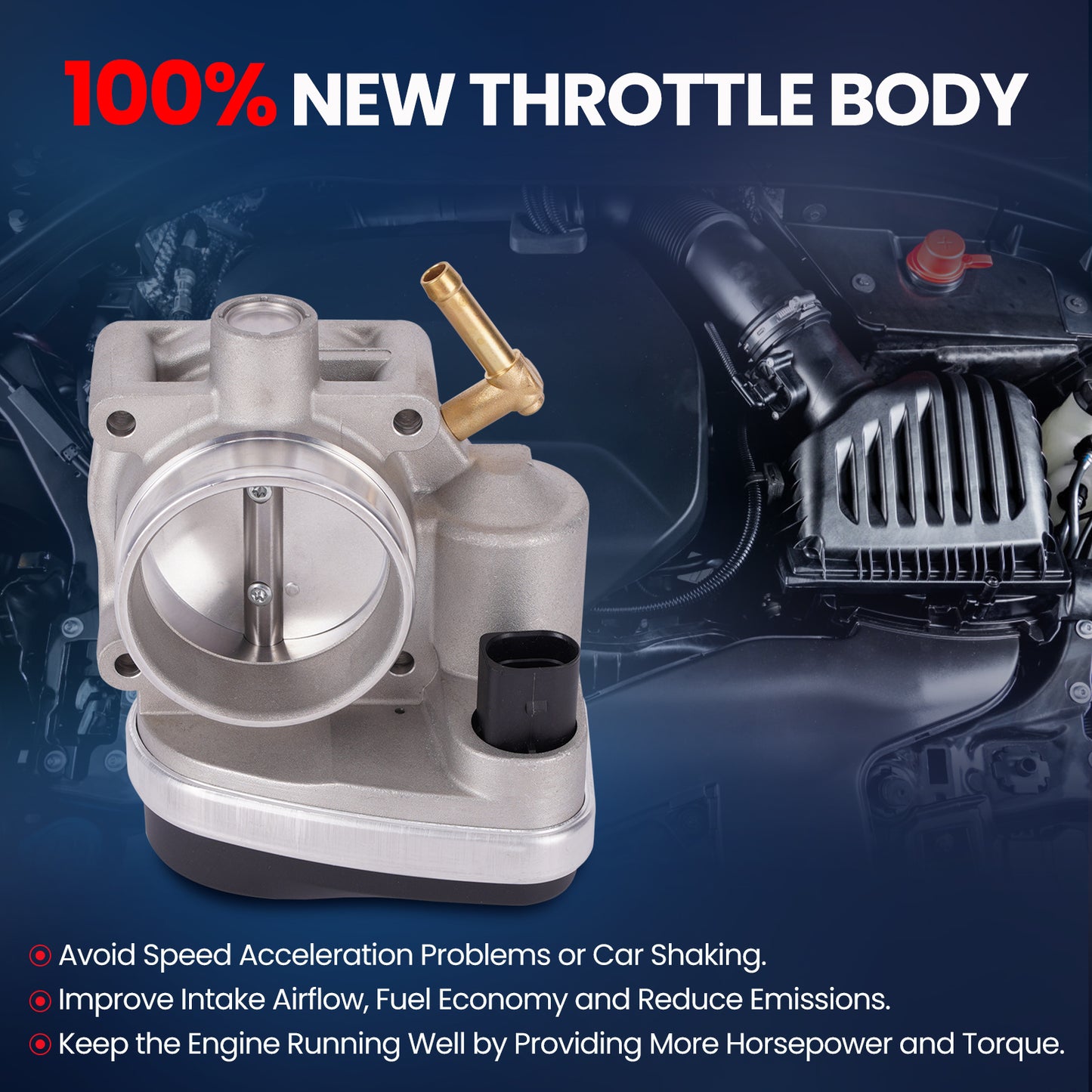 MOCA Throttle Body Fit for 2002-2008 Mini Cooper S L4 1.6L