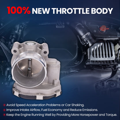 Cuerpo del acelerador MOCA S20240 compatible con Ford Edge 2.7L (2015-2024), Ford F-150 2.7L (2015-2024) y Lincoln Nautilus 2.7L (2019-2023)