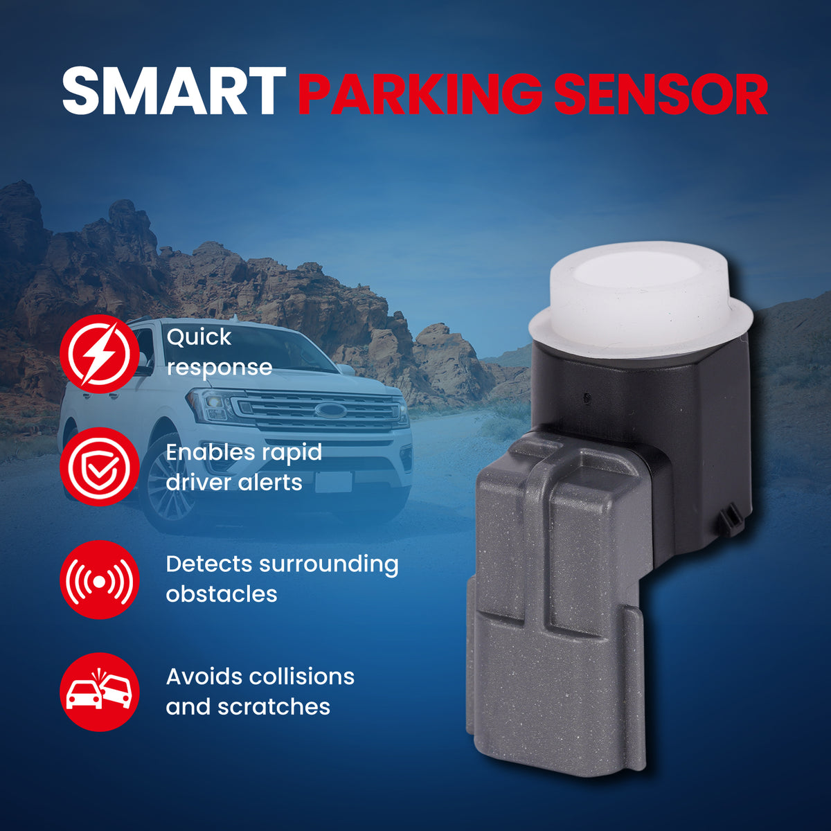 Sensor de asistencia al estacionamiento MOCA compatible con Infiniti Q50 Q60 2018-2024, Infiniti QX60 2016-2024 y Nissan Titan 2016-2021