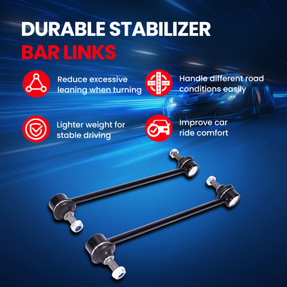 Kit de 2 barras estabilizadoras delanteras MOCA para Ford Escape L4 2.3L (2005-2008) y Mazda 6 L4 2.5L (2014-2019) y Mercury Mariner L4 3.0L (2005-2011)