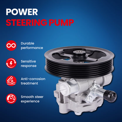 MOCA Power Steering Pump Fit for 2007-2017 Jeep Compass 2.0L 2.4L & 2007-2012 Dodge Caliber 2.0L 2.4L