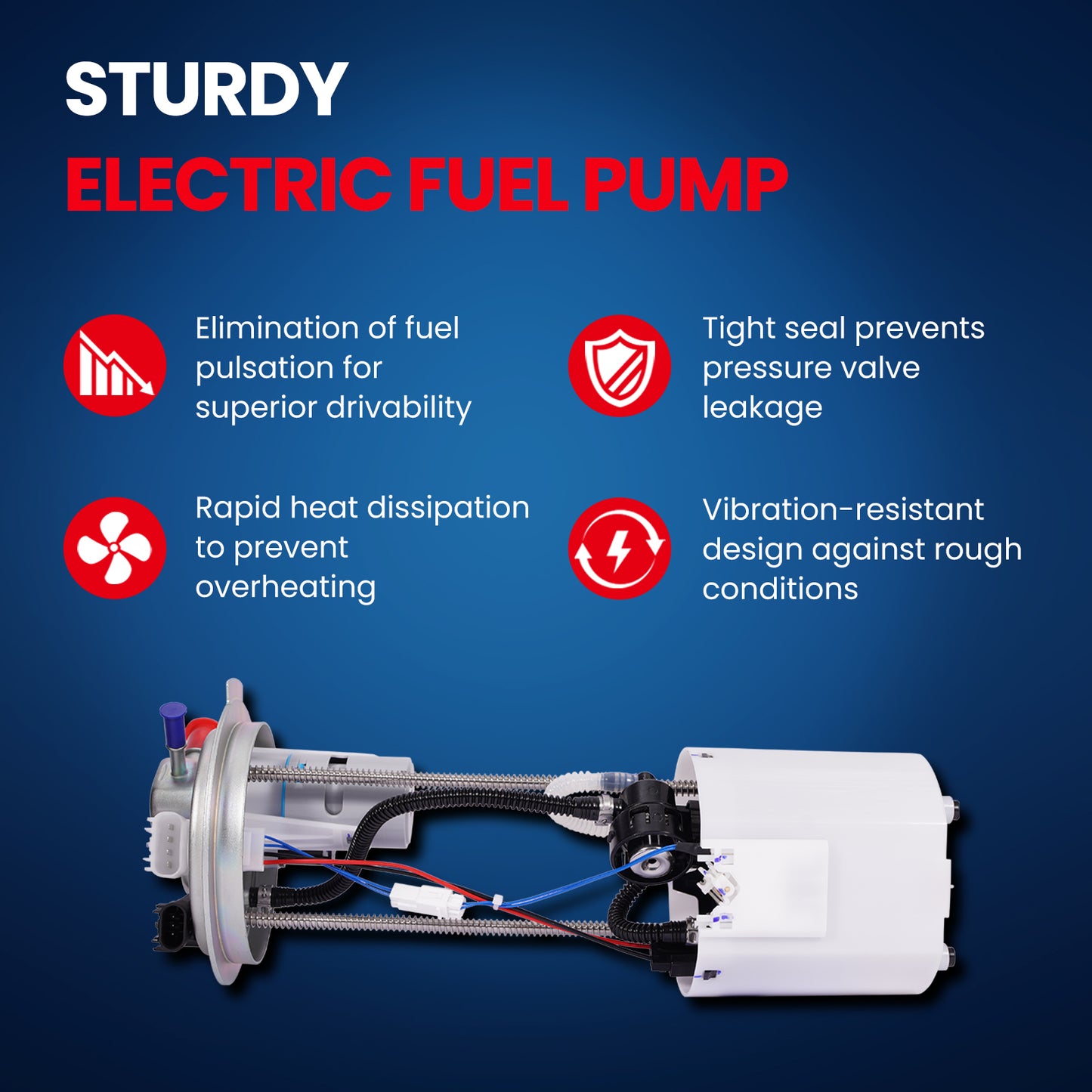 MOCA E4123M Fuel Pump Module Assembly for 2014-2018 Chevrolet Silverado 1500 & GMC Sierra 1500 4.3L 5.3L 6.2L