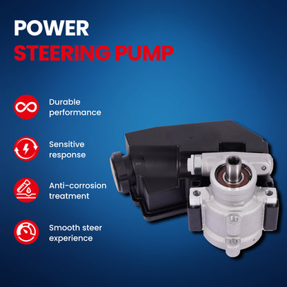 MOCA Power Steering Pump Fit for 1996-2001 Jeep Cherokee 4.0L & 1997-2003 Jeep Wrangler 4.0L