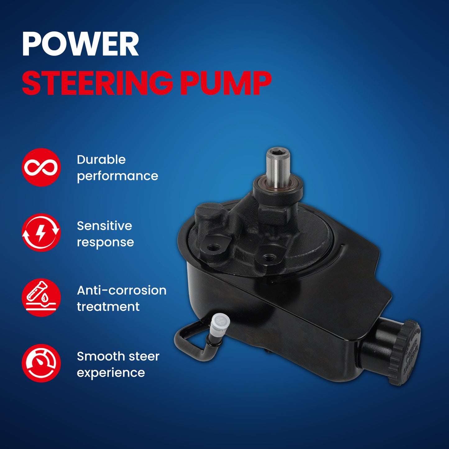 Bomba de dirección asistida MOCA compatible con Chevrolet C1500 5.0L 5.7L (1997-1999) y Chevrolet Suburban 1500 5.3L (2000-2002) y Chevrolet Tahoe 5.7L (1997-2000)