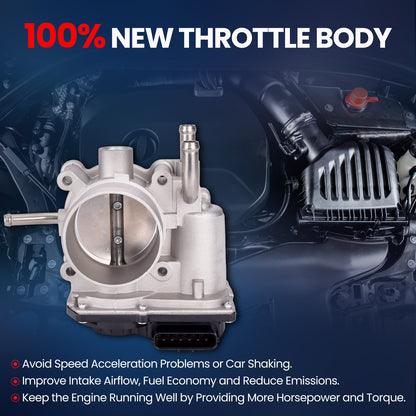 MOCA S20452 Throttle Body Fit for 2012-2019 Hyundai Accent 1.6L & 2012-2017 Hyundai Veloster 1.6L & 2012-2019 Kia Rio Soul 1.6L