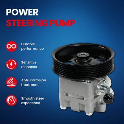 MOCA Power Steering Pump with Pulley Fit for 2007-2012 Nissan Altima 3.5L & 2009-2014 Nissan Maxima 3.5L & 2011-2014 Nissan Murano 3.5L