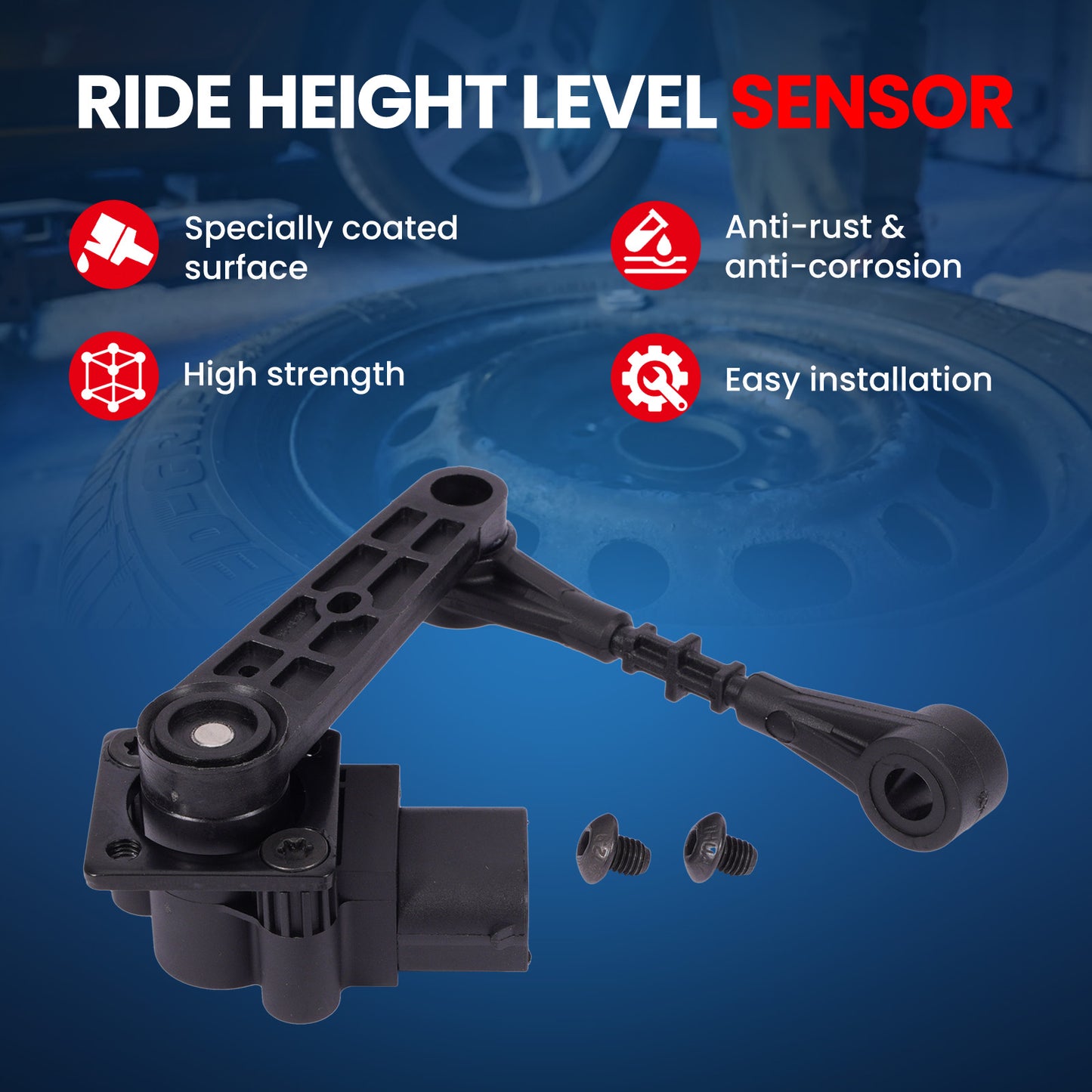 MOCA RH3875 Front Right Ride Height Level Sensor Fit for 2005-2009 Land Rover LR3 4.0L 4.4L