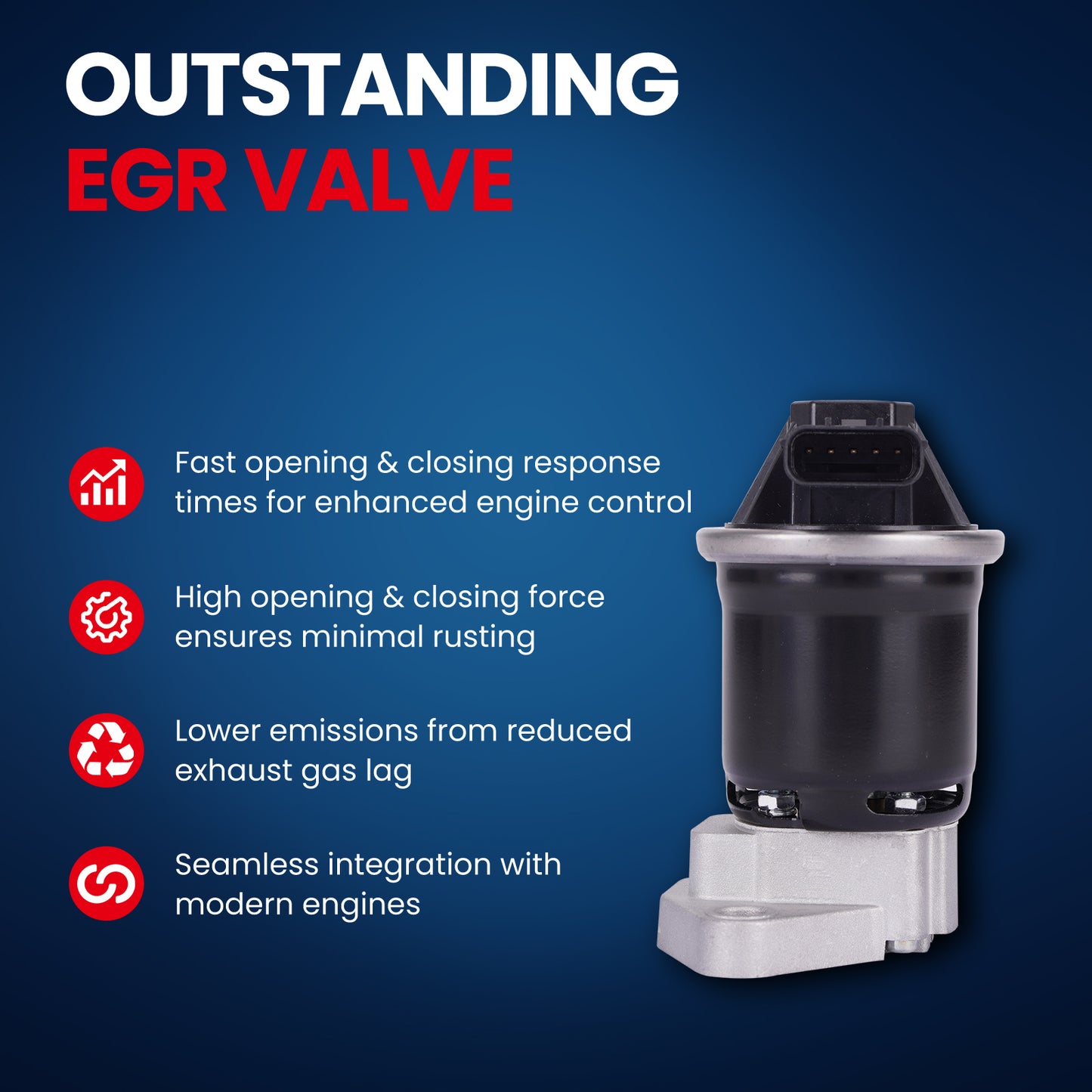 MOCA EGV1233 EGR Valve Fit for 2012-2015 Honda Civic 1.5L & 2014-2020 Honda Fit 1.5L