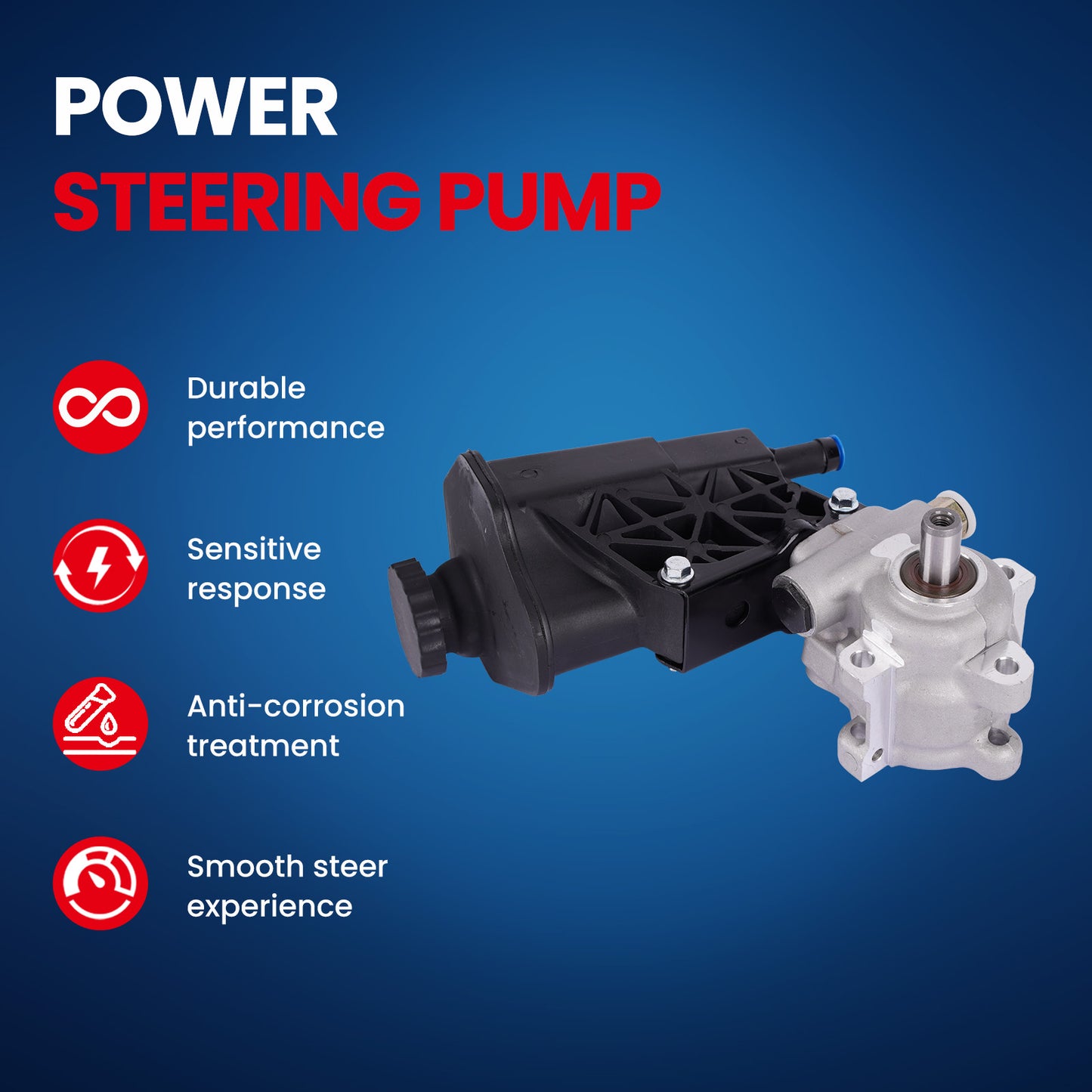 Bomba de dirección asistida MOCA compatible con Dodge Ram 2500, 3500 y 4000 (2003-2007)