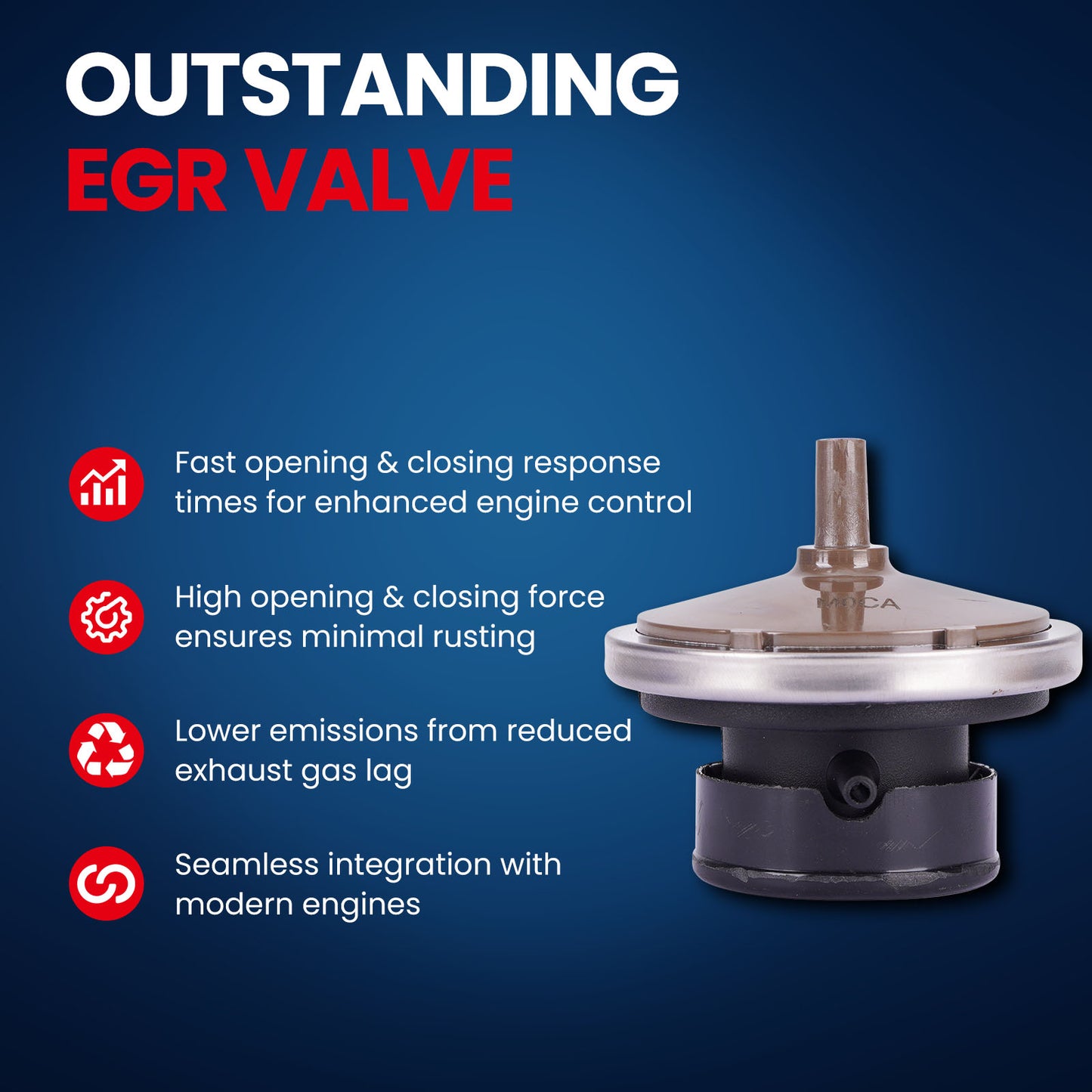 MOCA 911-609 EGR Valve Fit for 1995-1998 Subaru Impreza 2.2L & 1992-2001 Toyota Camry 2.2L & 1996-2000 Toyota RAV4 2.0L