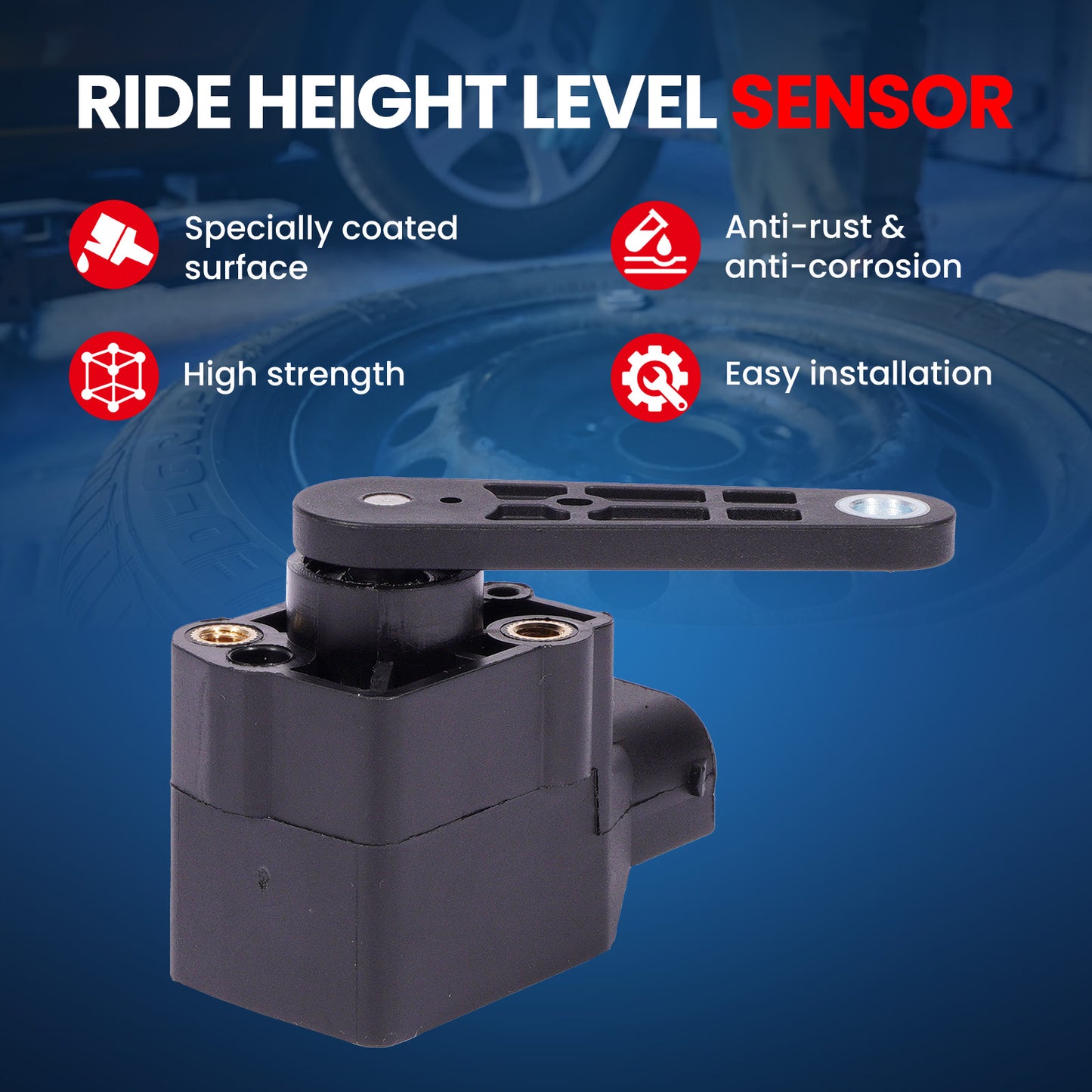 MOCA 926-200 Front or Rear Ride Leveling Height Sensor Fit for 2003-2014 Mercedes-Benz CL600 5.5L & 2003-2013 Mercedes-Benz S600 5.5L & 2005-2013 Mercedes-Benz S65 AMG 6.0L