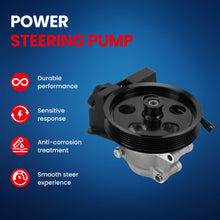 MOCA Power Steering Pump w/ Pulley & Reservoir Fit for 2006-2011 Ford Focus 2.0L & 2010-2011 Ford Transit Connect 2.0L