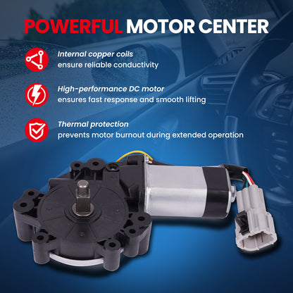 MOCA Front Right Power Window Motor Fit for 2005-2015 Nissan Armada & 2004-2015 Nissan TITAN & 2004-2013 INFINITI QX56