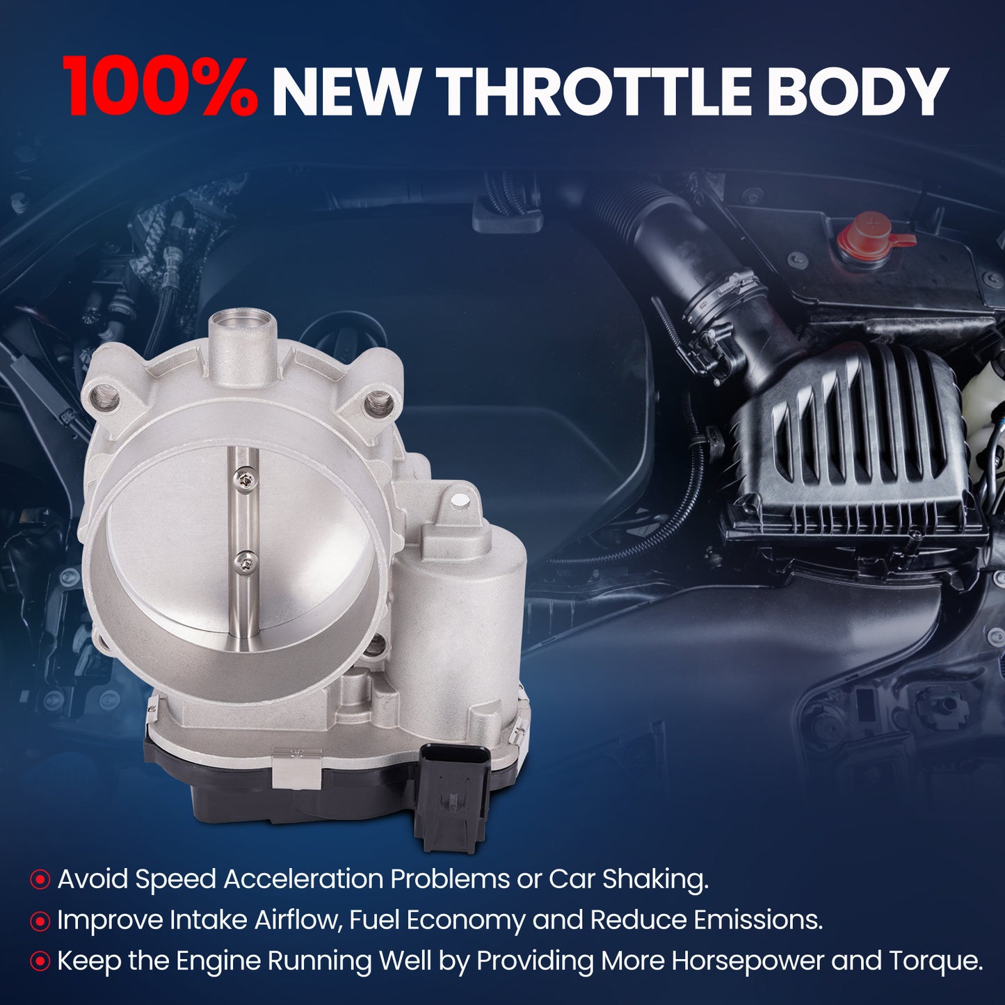 MOCA Throttle Body Fit for 2013-2023 Chrysler 300 5.7L & 2014-2024 Dodge Durango 5.7L & 2012-2019 Ram 2500 5.7L