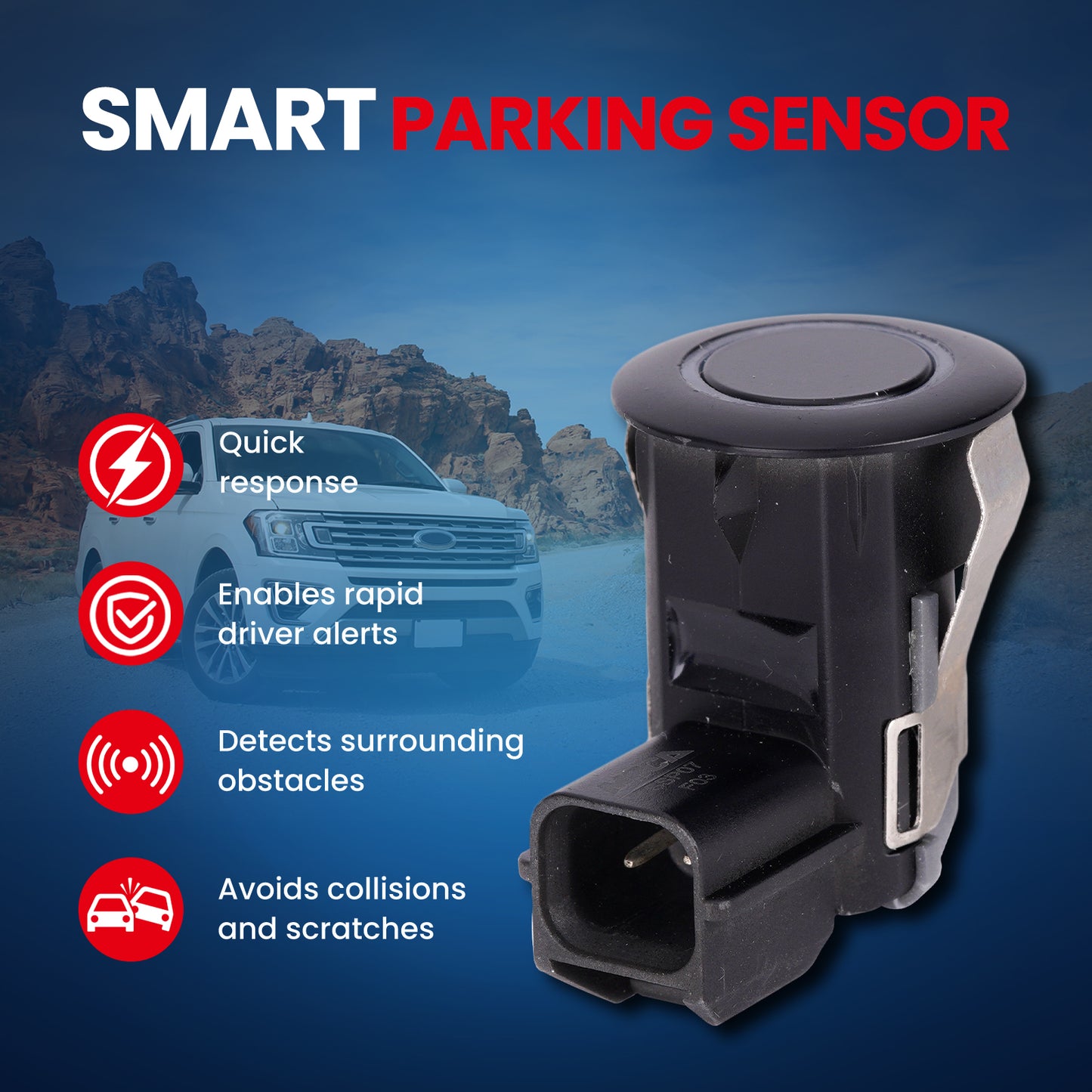 MOCA Parking Aid Sensor Fit for 2008-2012 Infiniti EX35 3.5L & 2009-2013 Infiniti FX50 5.0L & 2014-2017 Infiniti Qx70 3.7L 5.0L & 2009-2010 Nissan Cube 1.8L