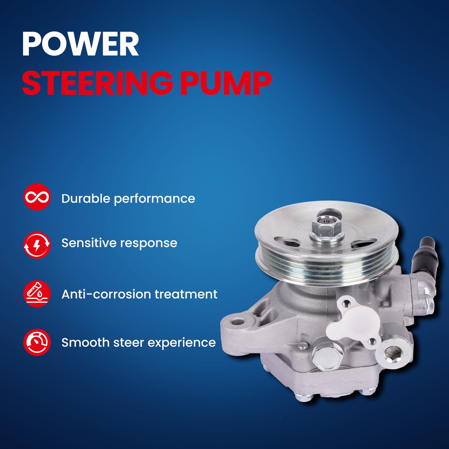 Bomba de dirección asistida MOCA con polea compatible con Acura EL 1.7L 2001-2005 y Honda Civic 1.7L 2001-2005