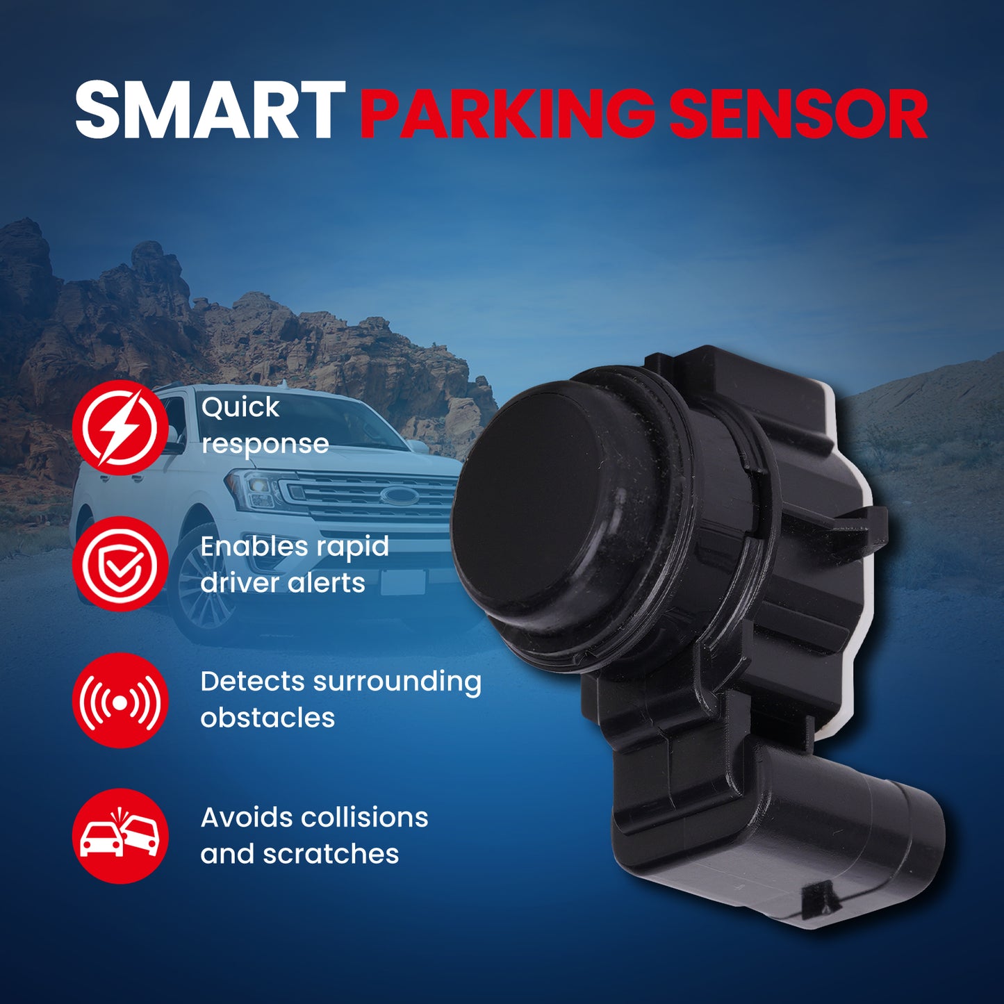 MOCA Parking Aid Sensor Fit for 2018-2023 Dodge Durango & 2014-2018 Jeep Cherokee & 2021-2023 Jeep Grand Cherokee