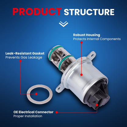 MOCA EGV1031 EGR Valve Fit for 2005-2010 Ford E-350 E-450 Super Duty 6.0L & 2005-2007 Ford F-250 F-350 F-450 F-550 Super Duty 6.0L