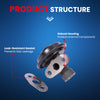 MOCA EGV671 EGR Valve Fit for 1998-2003 Ford Ranger 3.0L & 1998-2003 Mazda B3000 3.0L