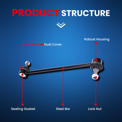 Kit de 2 barras estabilizadoras delanteras MOCA para Ford Escape L4 2.3L (2005-2008) y Mazda 6 L4 2.5L (2014-2019) y Mercury Mariner L4 3.0L (2005-2011)