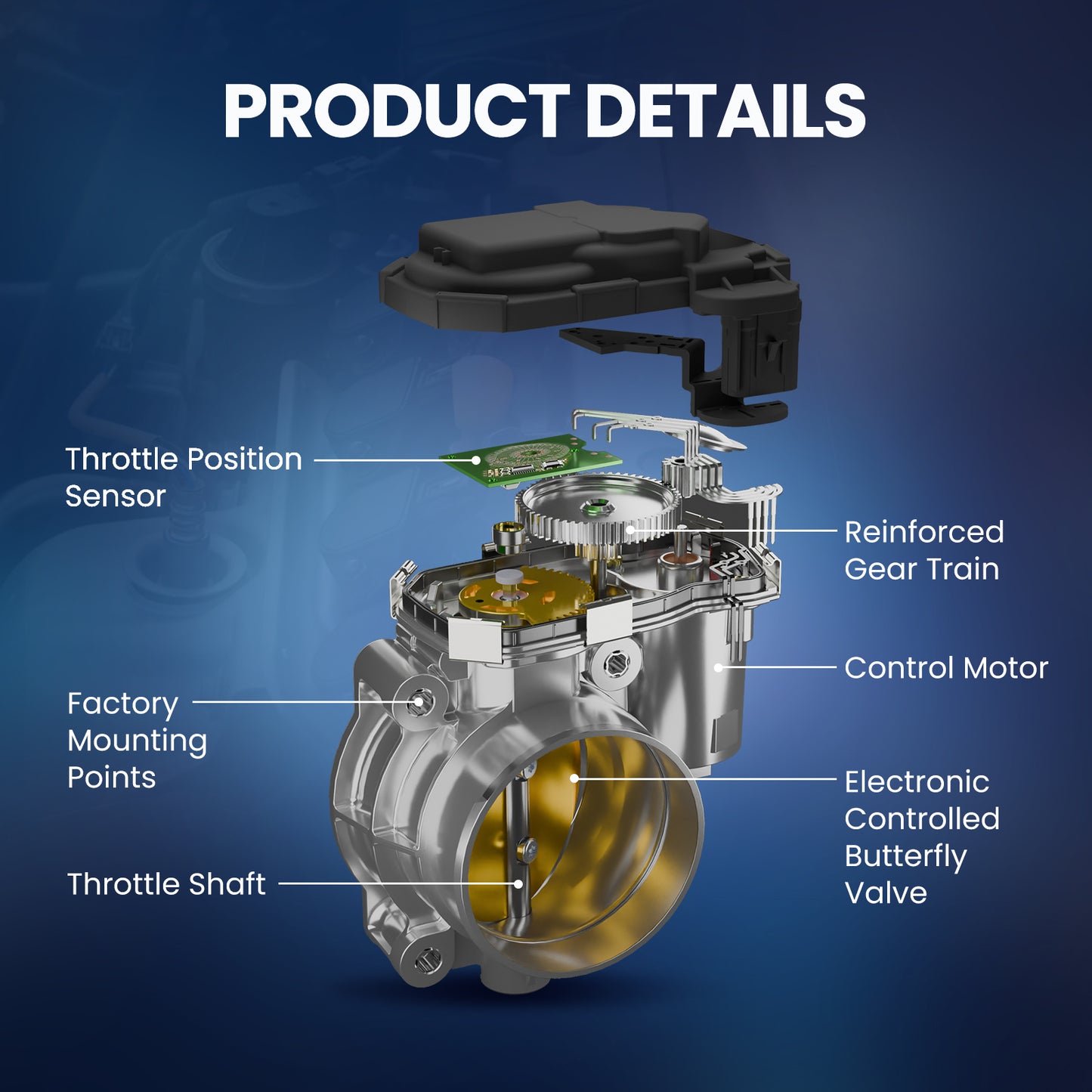 MOCA S20197 Throttle Body Fit for 2008-2022 Toyota Sequoia 5.7L & 2007-2021 Toyota Tundra 5.7 & 2008-2021 Lexus LX570 5.7L