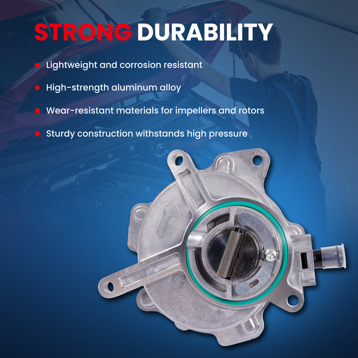 Bomba de vacío MOCA VCP187 compatible con Audi TTS Quattro 2.0L (2009-2014) y Volkswagen Golf R 2.0L (2012-2013)