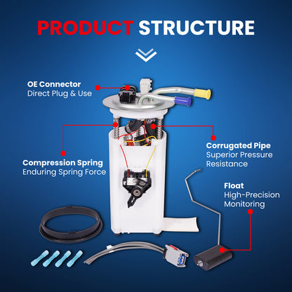MOCA E3559M Fuel Pump Module Assembly for 2002-2004 Chevrolet Tahoe & GMC Yukon 5.3L