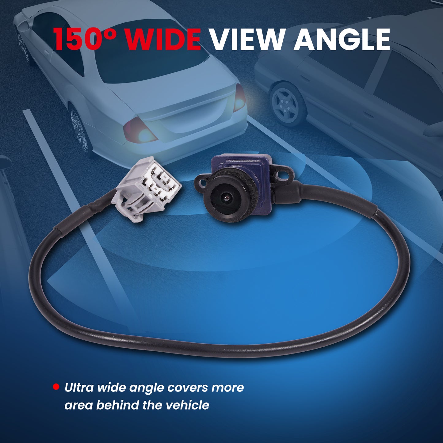 Cámara de asistencia para estacionamiento trasero MOCA 590-406 compatible con Dodge Dart 1.4L, 2.0L y 2.4L (2013-2016)